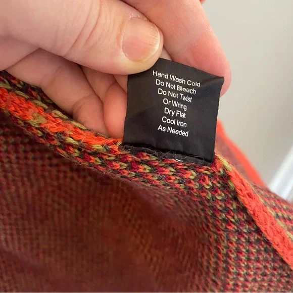 J. Peterman Monhegan Orange Floral Cardigan - Picture 8 of 10